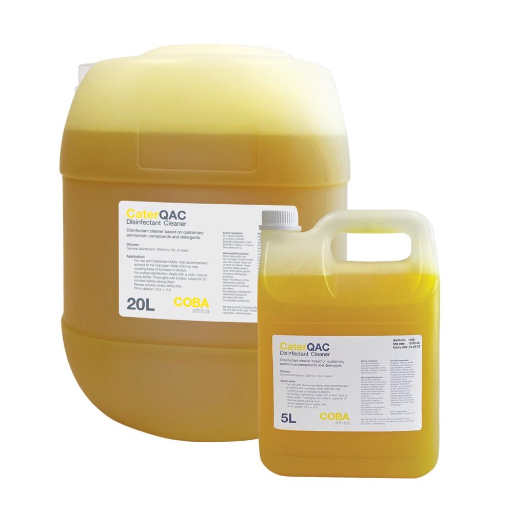 COBA Care disinfectant solution CaterQAC 5L and 20L